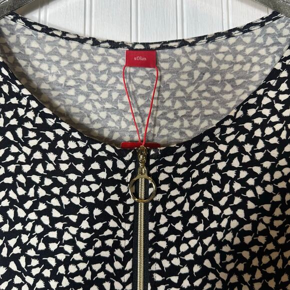 S. Oliver Black and White Printed Romper - Picture 4 of 7